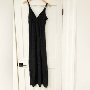 NEW Chaser Black Dark Gray Long Maxi Dress sz M